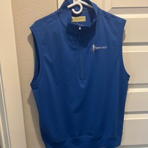Blue Donald Ross Golf Vest with Payne’s Valley Logo